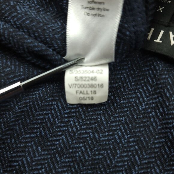 Athleta Womens XS Leggings Herringbone Mercer Tight High Rise Blue Black #353504 - Picture 7 of 14